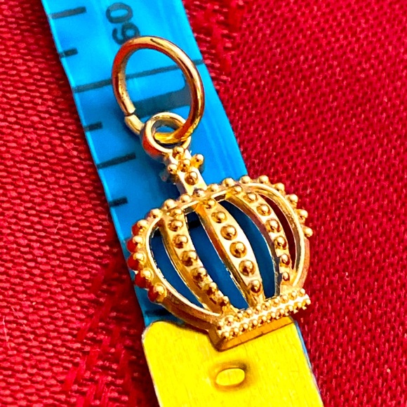 5/$10❤️❤️❤️NEW Rose Gold Toned Alloy CROWN Charm Pendant - Picture 2 of 2